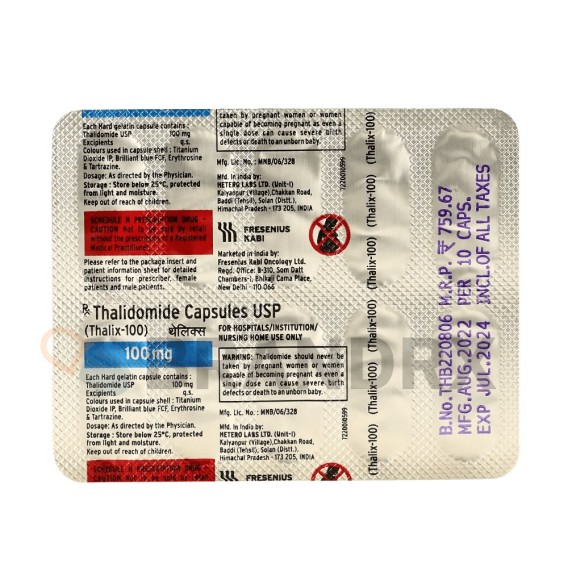 Thalix 100 mg Natco Pharmaceuticals Ltd.