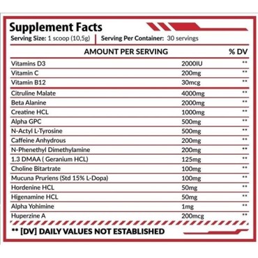 HERO NUTRITION - RED ALERT 315 G Hero Nutrition